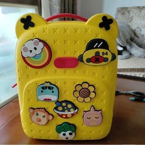 Koool Lightweight Silicone Backpack with 8 Pcs Cartoon Tags